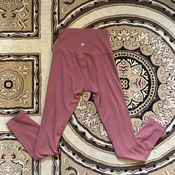 Lululemon Lunar New Year Align High-Rise Pant 25" in Smoky Red - size 2 - Picture 4 of 5